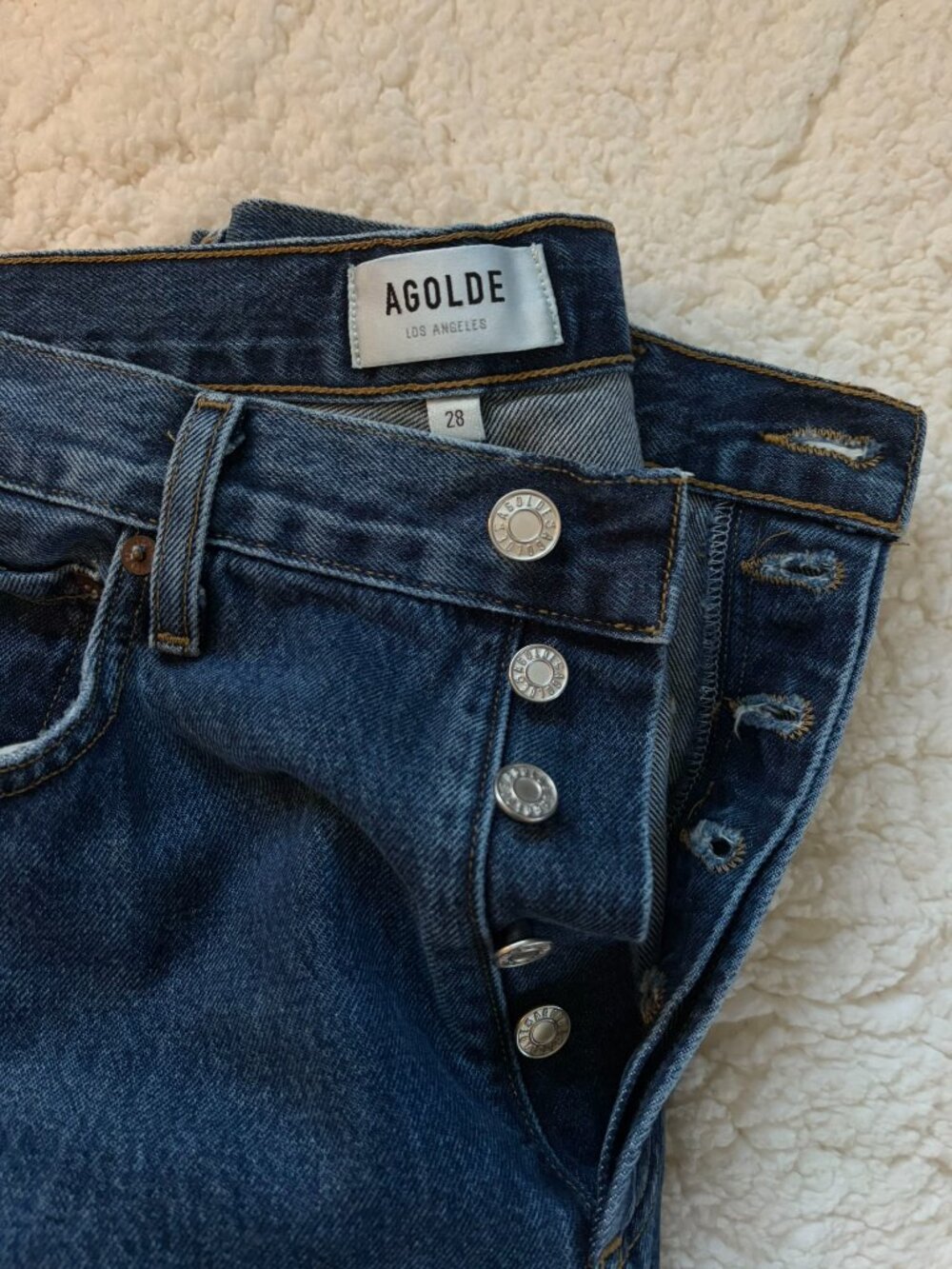 AGOLDE Low Slung Baggy Jeans - Size 28 - Picture 8 of 10